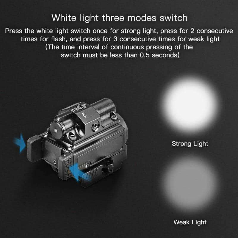 Velvo Prone 800 Lumen 90m Pistol Light with Laser
