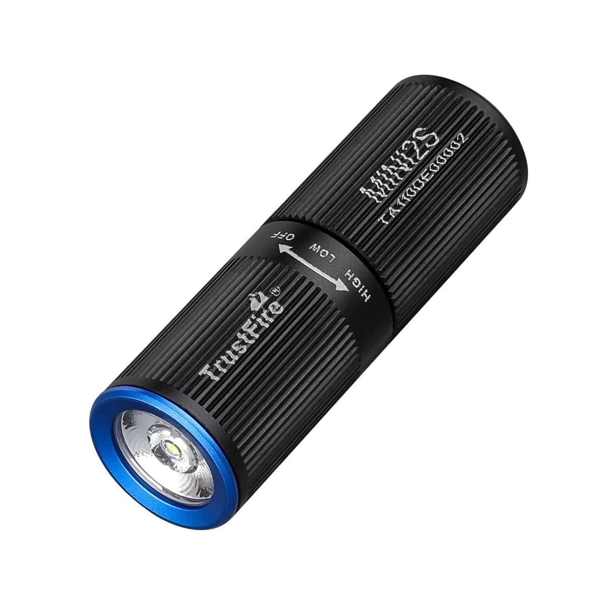 TrustFire Mini2s Keychain Flashlight - 220 Lumens, 57m Throw, Rechargeable EDC Light