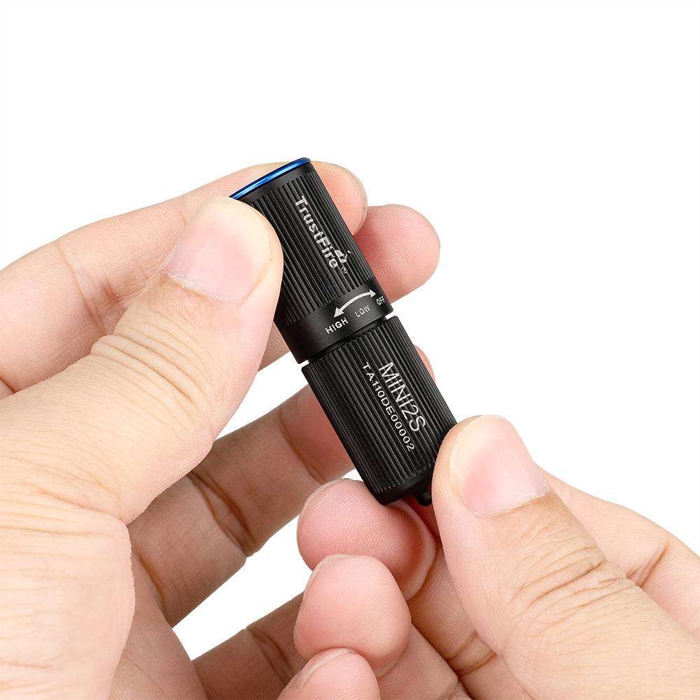 TrustFire Mini2s Keychain Flashlight - 220 Lumens, 57m Throw, Rechargeable EDC Light