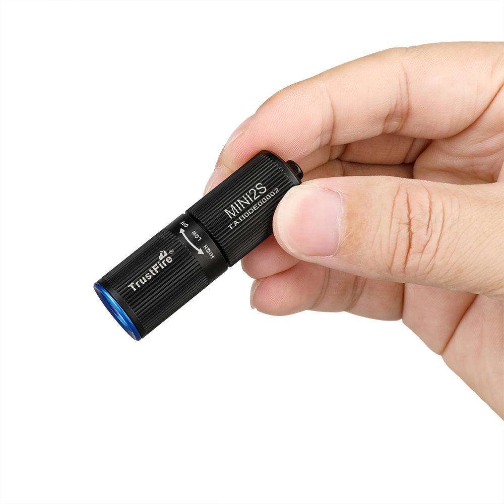 TrustFire Mini2s Keychain Flashlight - 220 Lumens, 57m Throw, Rechargeable EDC Light