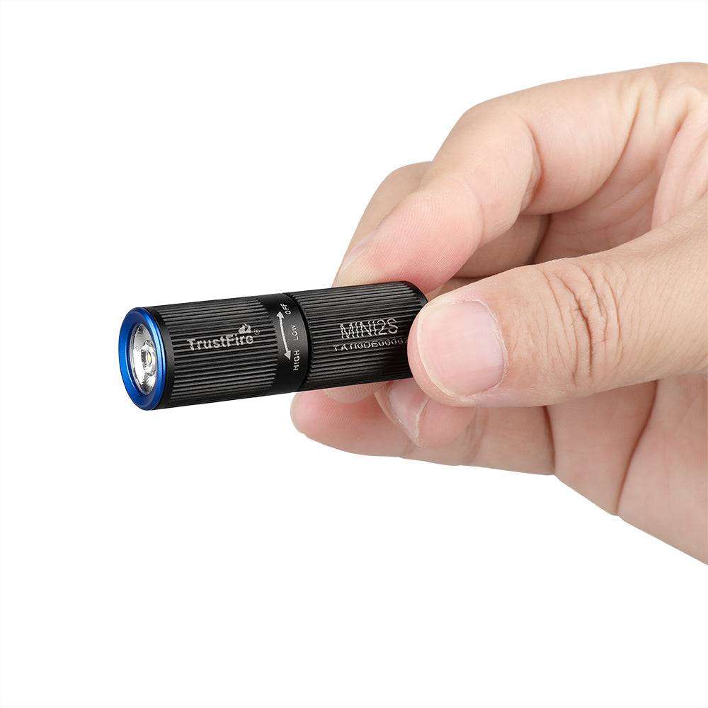 TrustFire Mini2s Keychain Flashlight - 220 Lumens, 57m Throw, Rechargeable EDC Light