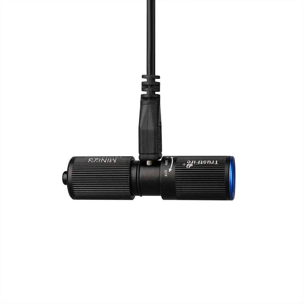 TrustFire Mini2s Keychain Flashlight - 220 Lumens, 57m Throw, Rechargeable EDC Light