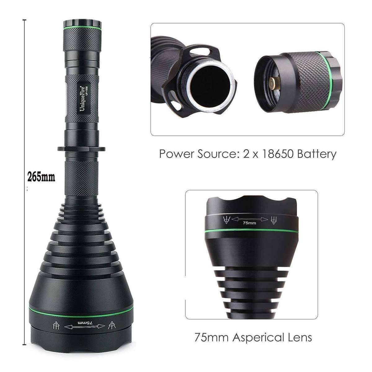 TorchSA T75 1508 Infrared 850mm Zoom upto 400 - 500m