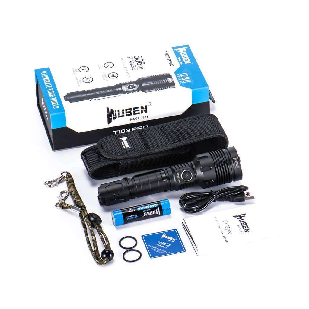 WUBEN T103 Pro 1280lm 508m Flashlight rechargeable