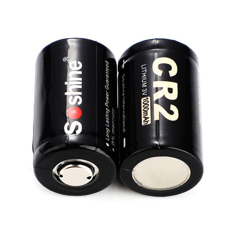 2x Soshine CR2 3V 1000mAh Lithium Battery for Cameras