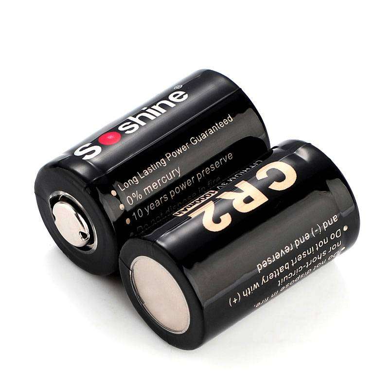 2x Soshine CR2 3V 1000mAh Lithium Battery for Cameras