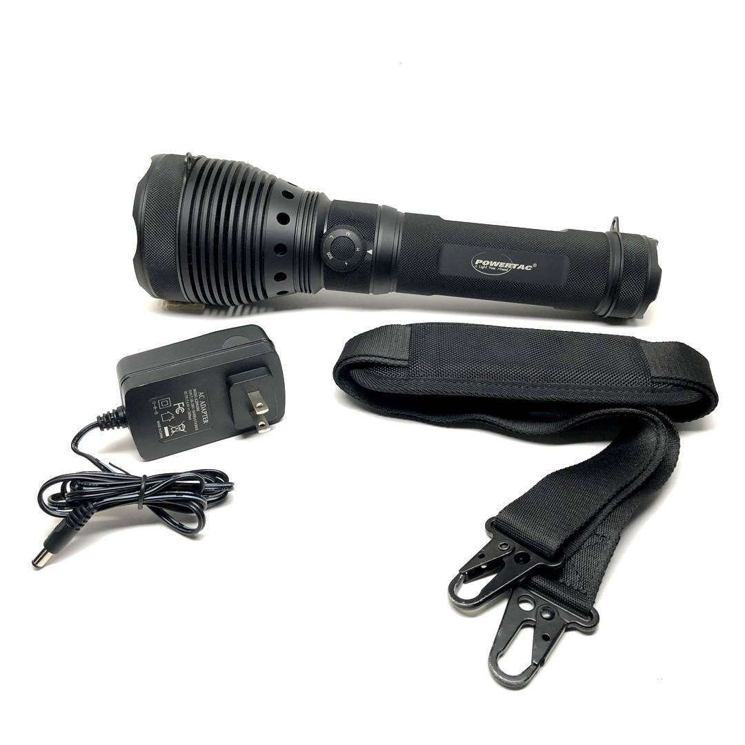 Powertac X10K Destroyer 10500 Lumen 675m throw Rechargeable LED Flashlight