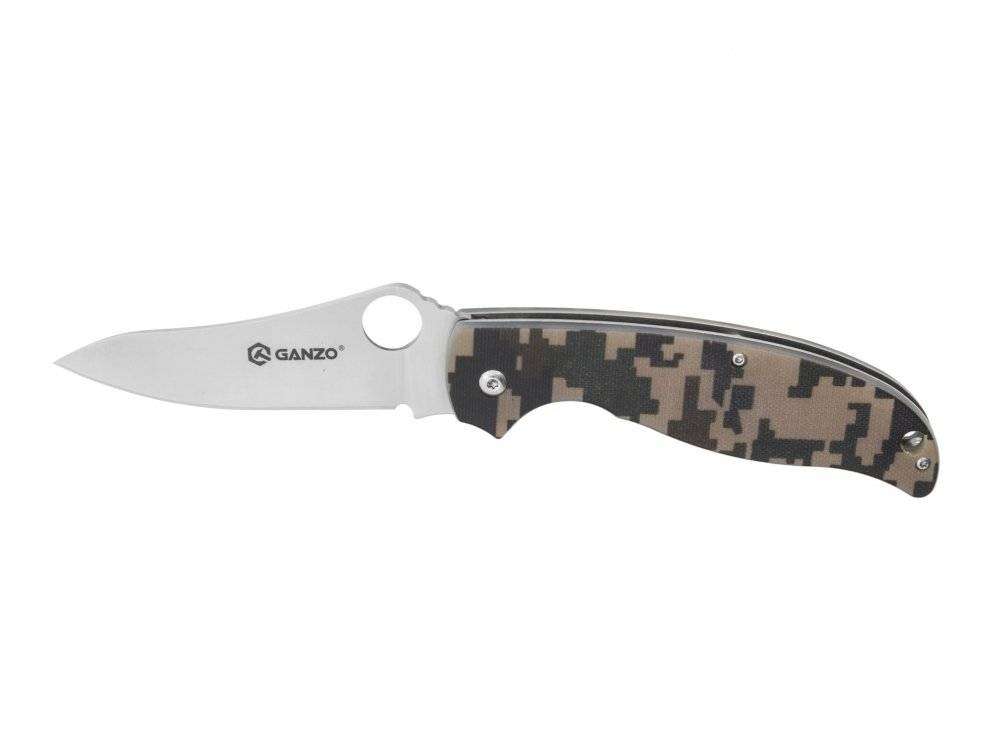 Open Box Ganzo G734 440C Folding Knife G10 Handle 213mm EDC Tool with Pouch