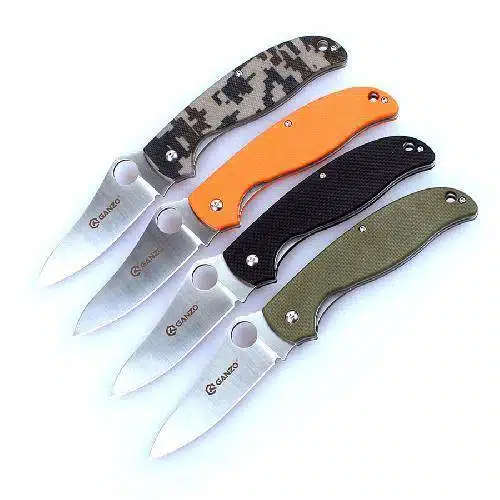 Open Box Ganzo G734 440C Folding Knife G10 Handle 213mm EDC Tool with Pouch