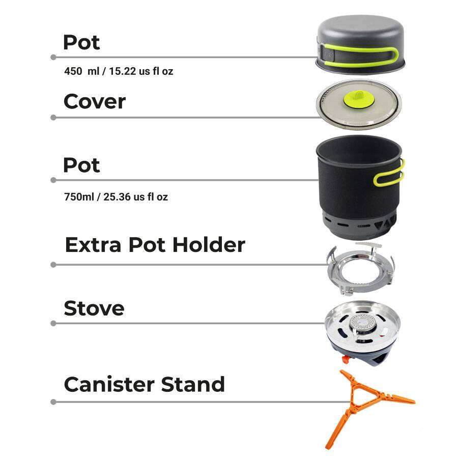 Adimanti AD-10 Cooking System 1100ml 3685W for Camping