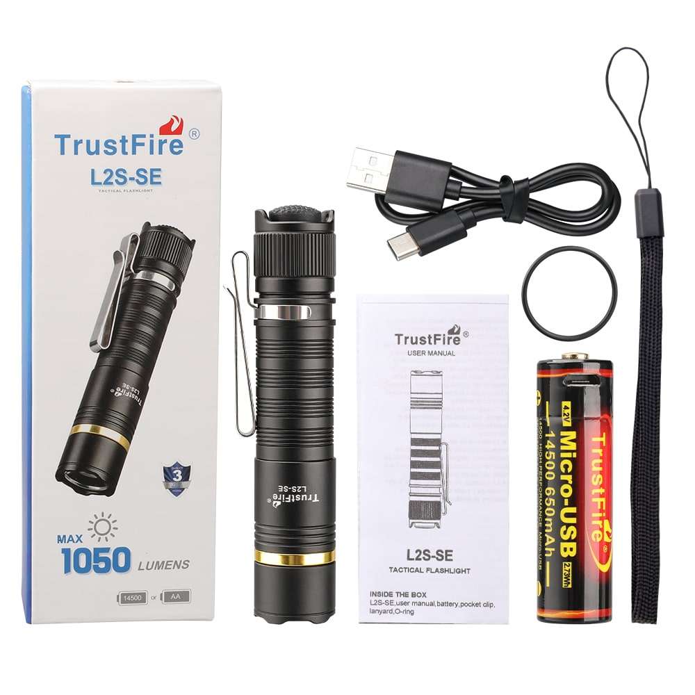 TrustFire L2S-SE 1050 Lumens Tactical Flashlight with 176m Throw