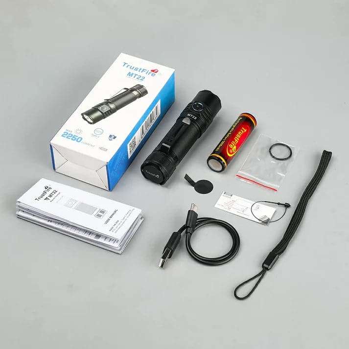 TrustFire MT22 2250 Lumens Tactical Flashlight with 182m Throw
