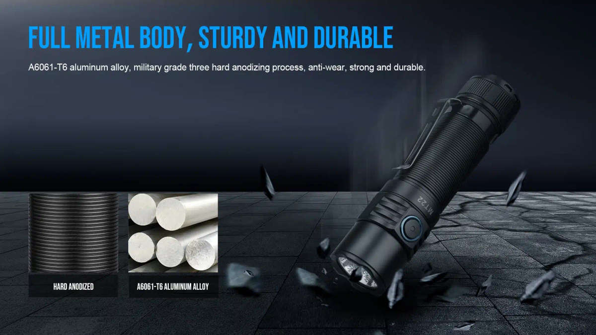 TrustFire MT22 2250 Lumens Tactical Flashlight with 182m Throw