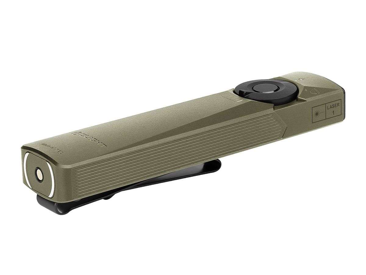Olight Arkfeld Ultra 1500 Lumen 103m Throw Green Laser UV EDC Flashlight