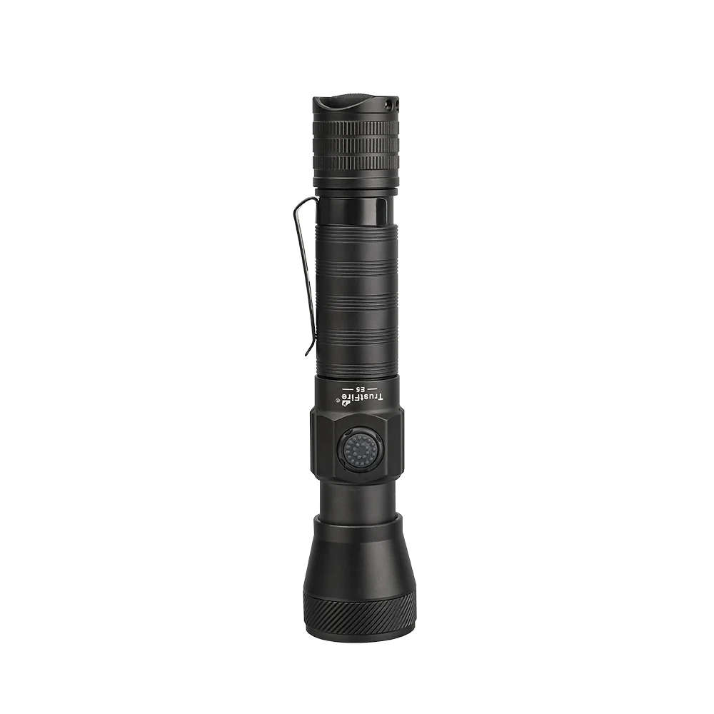 TrustFire E5 Zoom Flashlight  1350 Lumens, 450m Throw