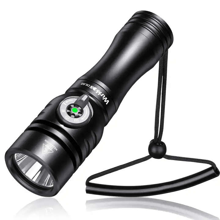 Wurkkos DL02 3000 Lumen 480m Throw Rechargeable Diving Flashlight with 21700 Battery