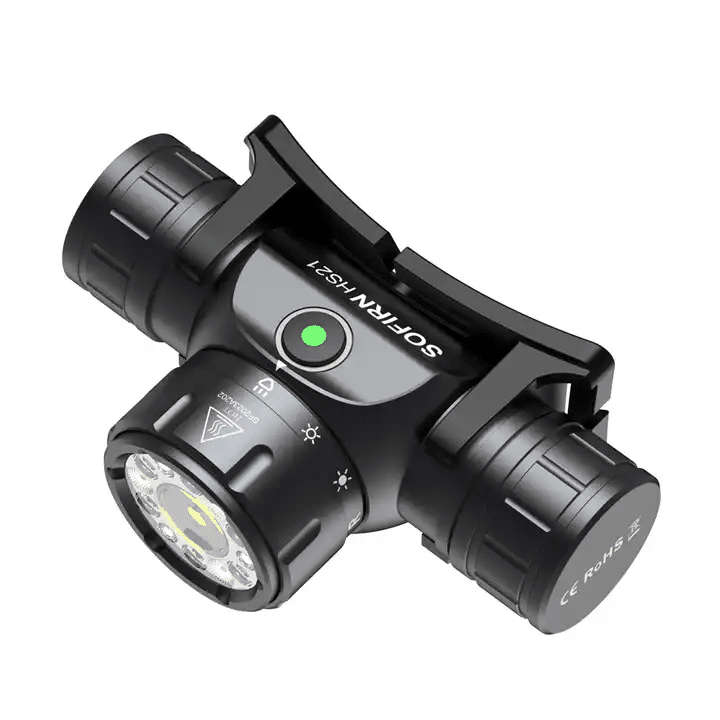 Sofirn HS21 2200 Lumen 230m Throw Rechargeable Headlamp with 18650 Battery