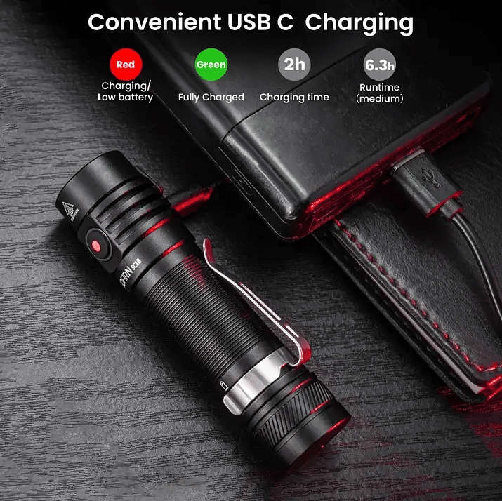 Sofirn SC18 1800 Lumen 217m Throw Rechargeable EDC Flashlight
