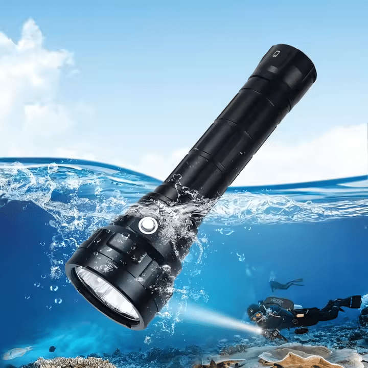 Wurkkos DL40 5000 Lumen 400m Throw Rechargeable Diving Flashlight with 2x 26650