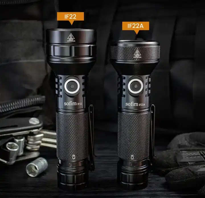 Sofirn IF22A 2100 Lumen 697m Throw Rechargeable Flashlight with 21700 Battery