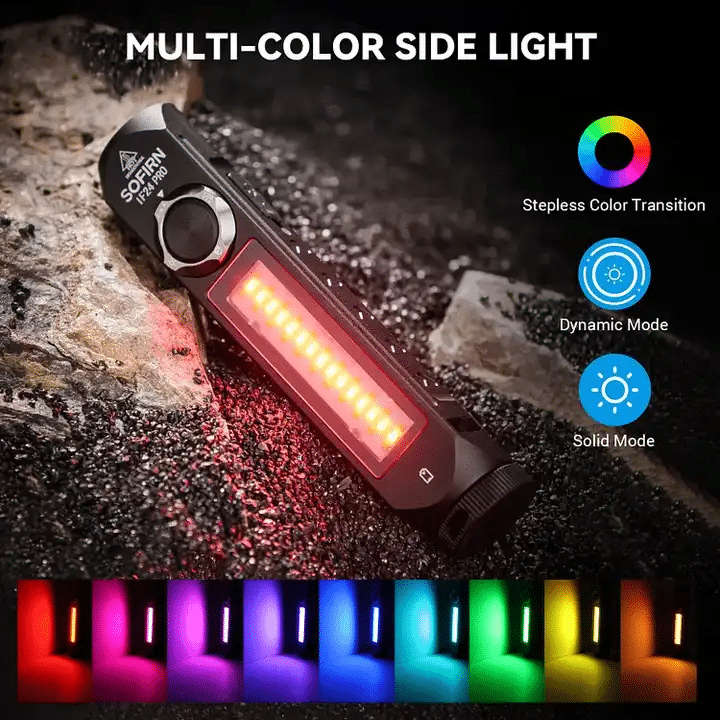 Sofirn IF24 Pro 1800 Lumen 340m Throw Rechargeable Flashlight with 18650 Battery