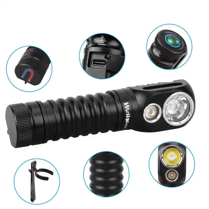 Wurkkos HD20 2000 Lumen 144m Throw Rechargeable Headlamp with Battery