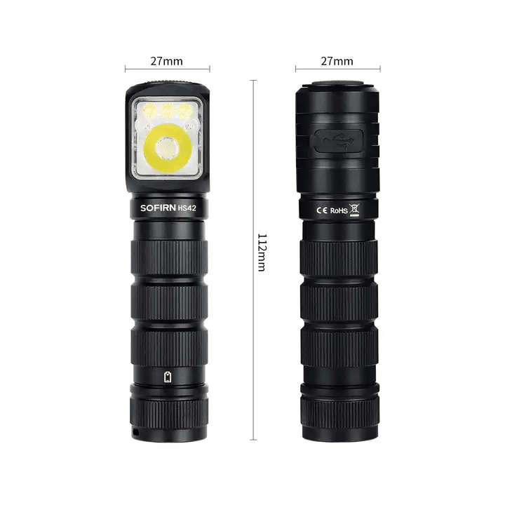 Sofirn HS42 2100 Lumen 176m Throw Rechargeable Headlamp with 18650 Battery
