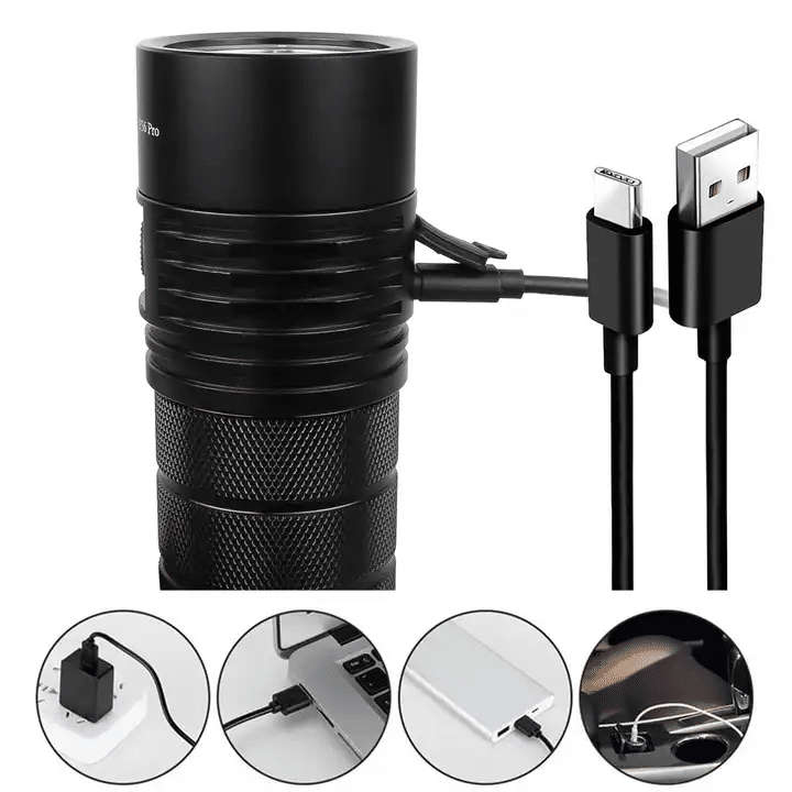 Sofirn SP36 Pro 8000 Lumen 450m Throw Rechargeable Flashlight with 3x 18650 Batteries
