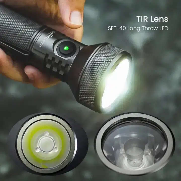Sofirn IF22A 2100 Lumen 697m Throw Rechargeable Flashlight with 21700 Battery