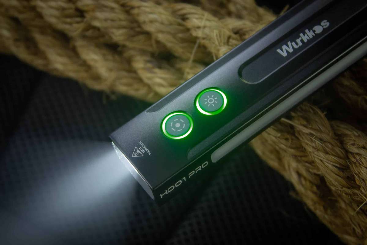 Wurkkos HD01 Pro 1200 Lumen 157m Throw Rechargeable EDC Flashlight with Built-in Battery