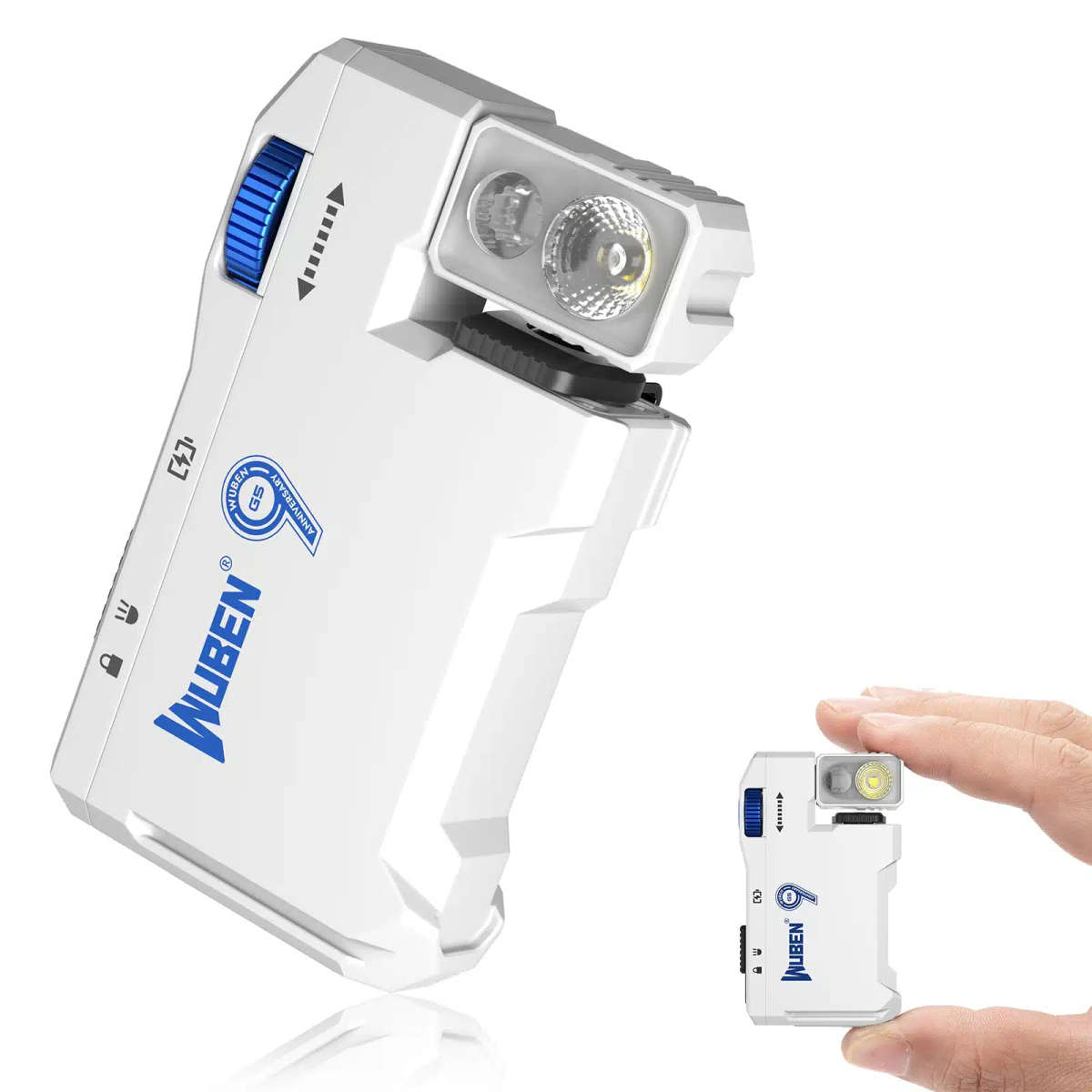 Wuben G5 400 Lumen 82m Throw Rechargeable EDC Flashlight with RGB Light