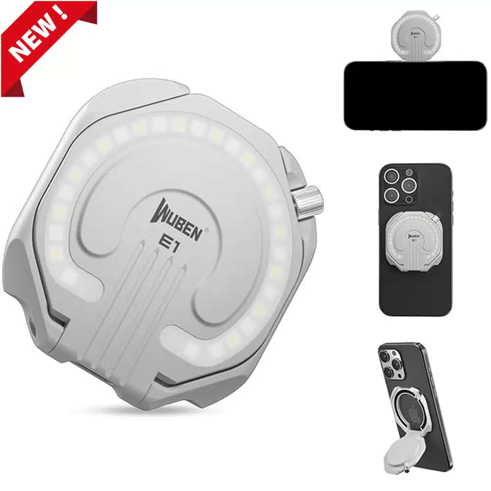 Wuben E1 300 Lumen 85m Throw Rechargeable LED EDC Selfie Flashlight