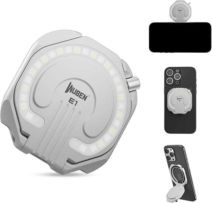 Wuben E1 300 Lumen 85m Throw Rechargeable LED EDC Selfie Flashlight