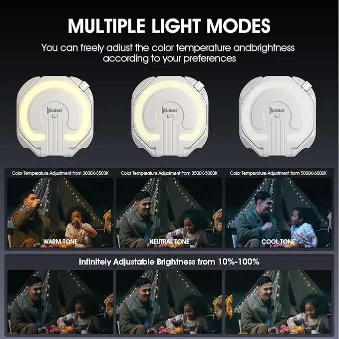 Wuben E1 300 Lumen 85m Throw Rechargeable LED EDC Selfie Flashlight