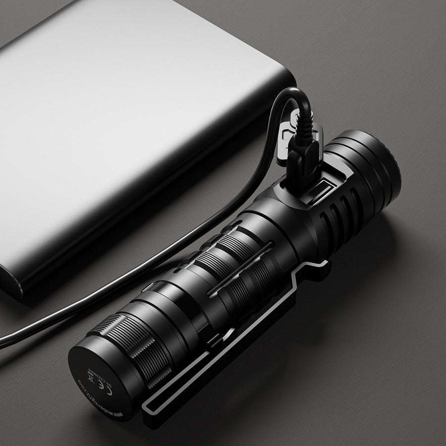 Wuben C2 2000 Lumen 358m Throw Rechargeable LED Flashlight with 21700 Battery