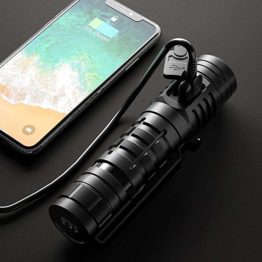 Wuben C2 2000 Lumen 358m Throw Rechargeable LED Flashlight with 21700 Battery