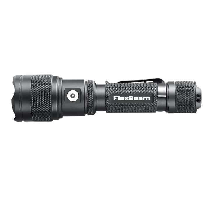 Powertac FlexBeam 1200 Lumen 700m Throw Adjustable Beam Rechargeable Flashlight