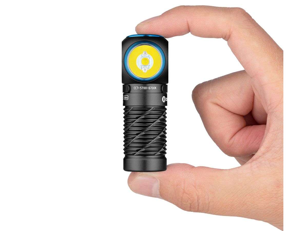 Olight Perun 3 Mini Premium 1250 Lumen 155m Throw Rechargeable LED Headlamp with Charging Case