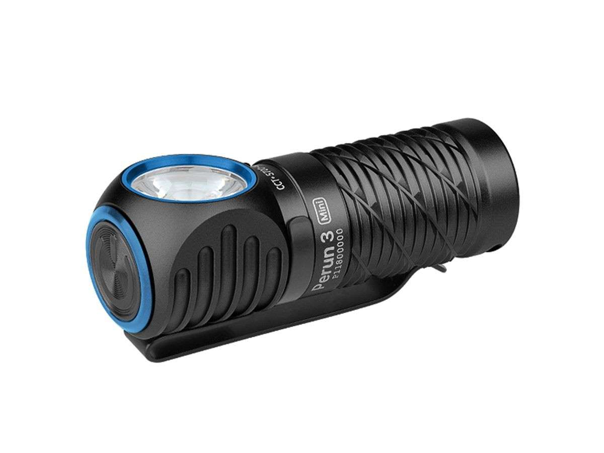 Olight Perun 3 Mini Premium 1250 Lumen 155m Throw Rechargeable LED Headlamp with Charging Case