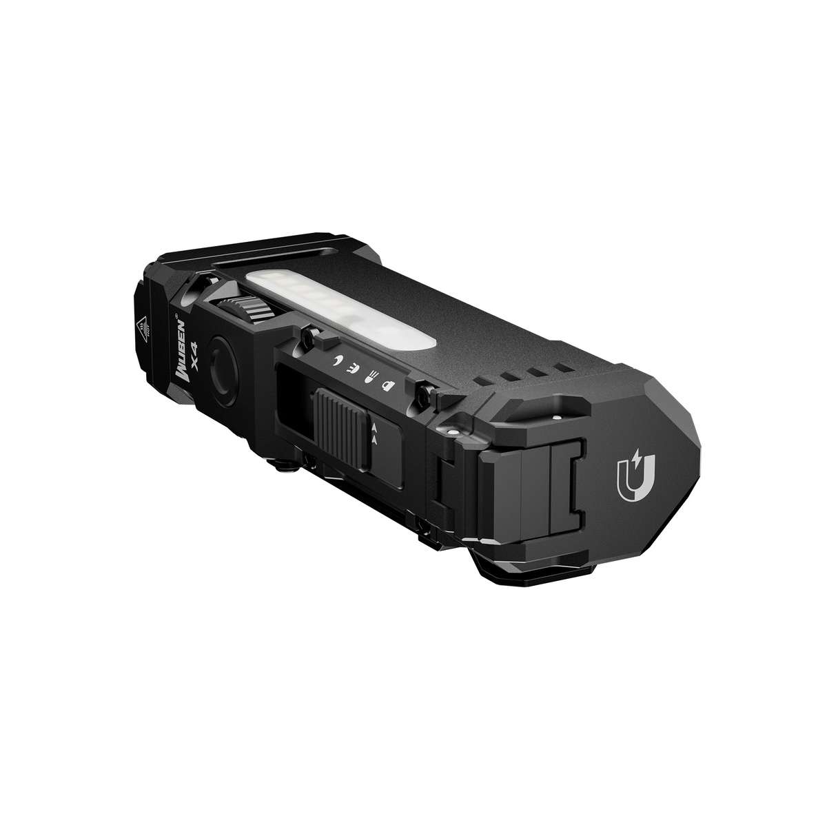 Wuben X4 1500 Lumen 205m Throw Rechargeable LED EDC Flashlight with RGB Side Light