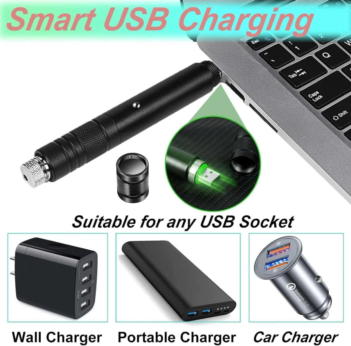 Velvo LP3 2000m Rechargeable Green Laser Pointer