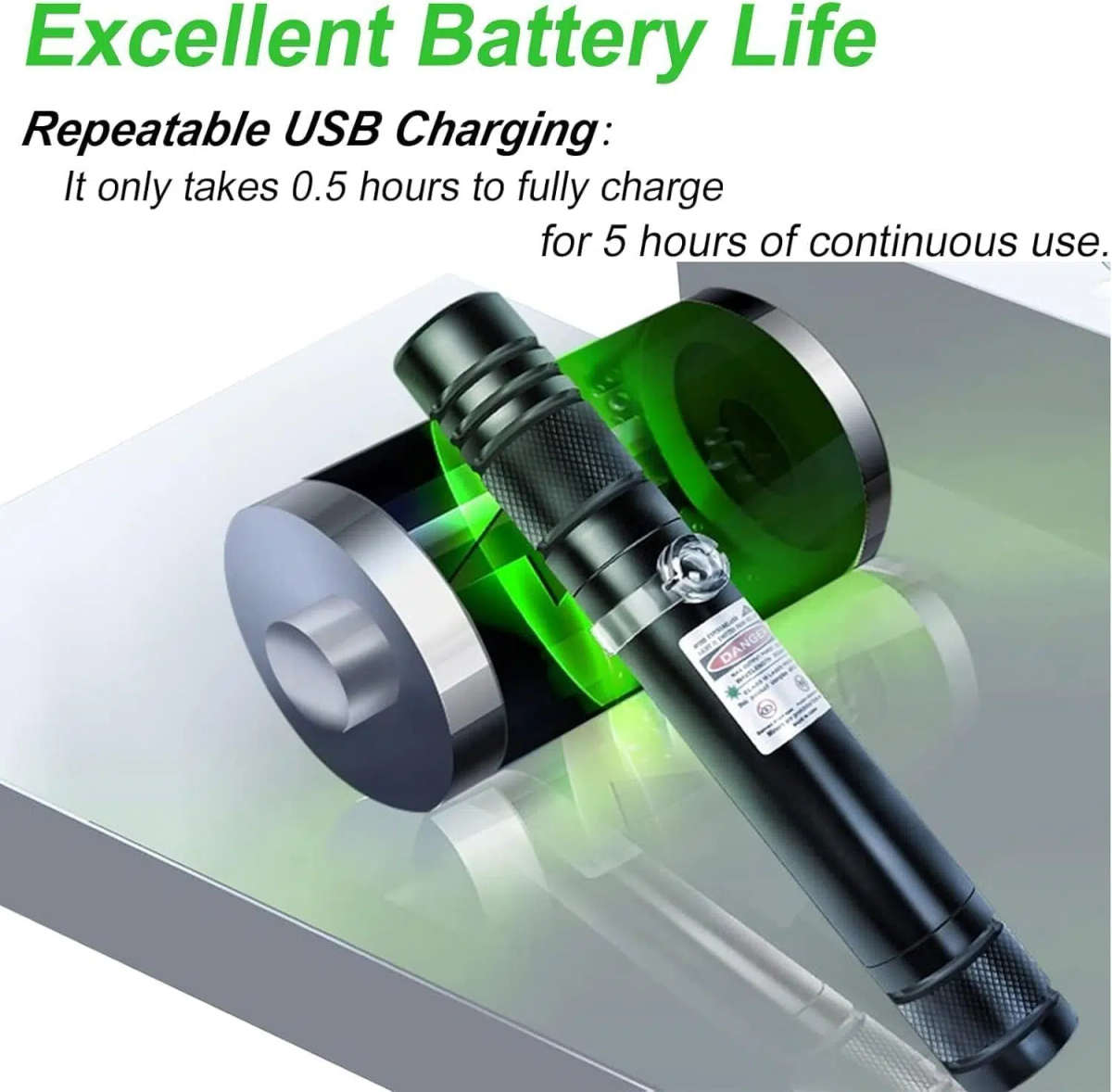 Velvo LP3 2000m Rechargeable Green Laser Pointer