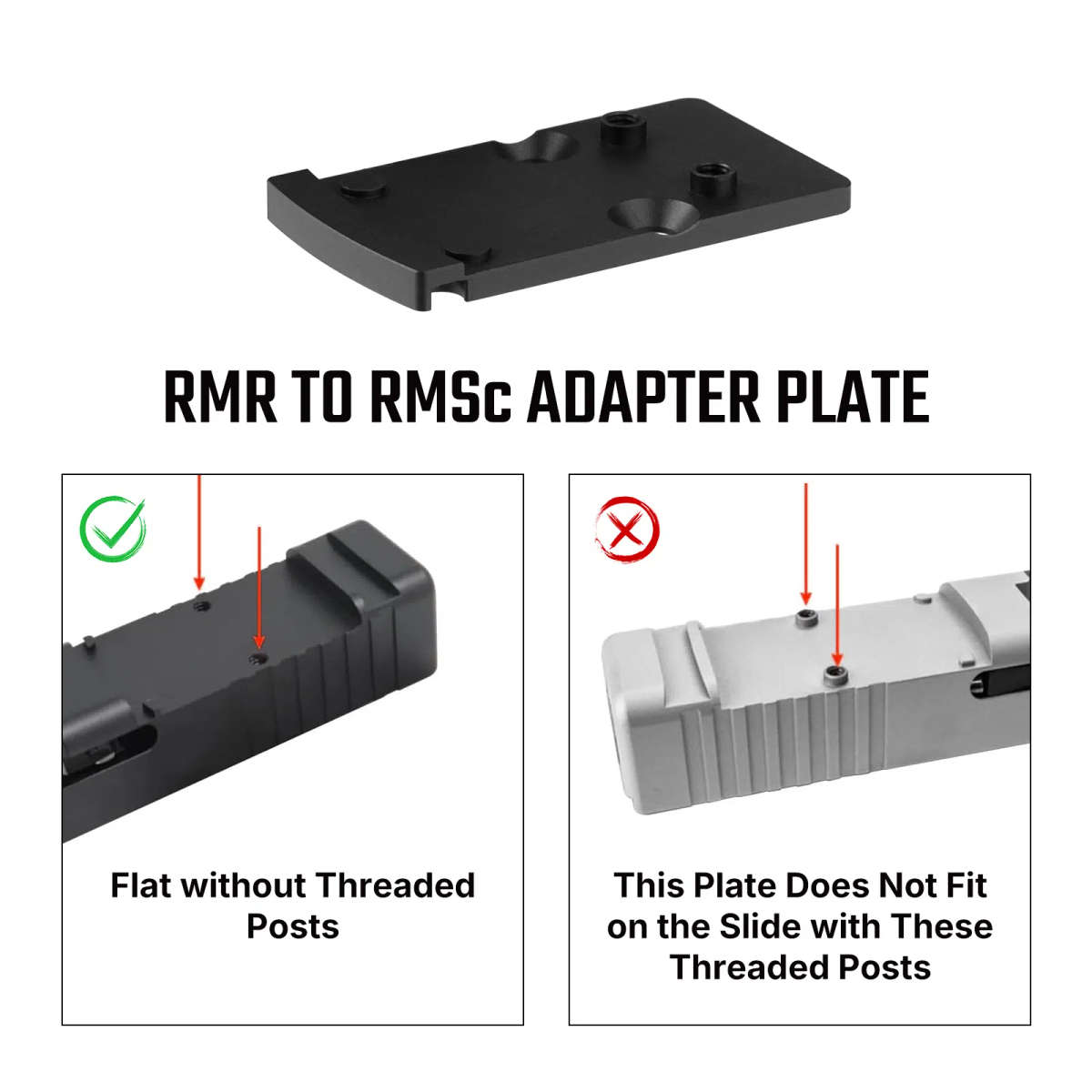 Olight Osight RMR to RMSc Adapter Plate