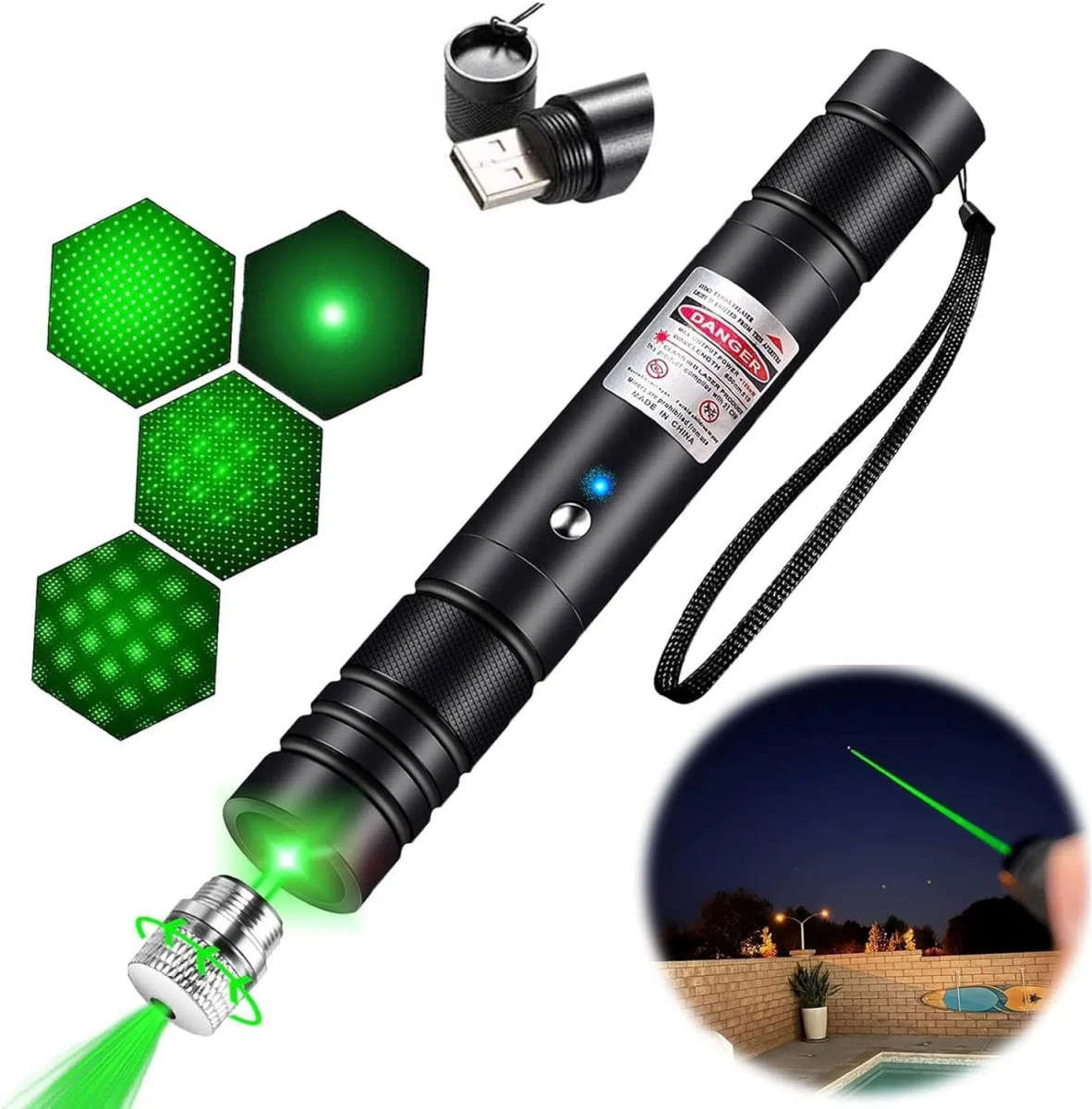 Velvo LP3 2000m Rechargeable Green Laser Pointer