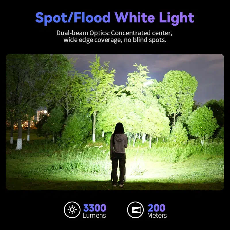 Sofirn SR23 3300 Lumen 200m + 365nm UV Rechargeable Flashlight