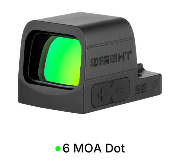 Olight Osight SE 2 MOA dot and 32 MOA Enclosed Optic with RMSc Footprint and Replaceable Battery