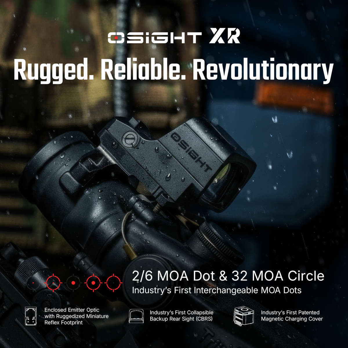 Olight Osight XR Enclosed Red Dot Sight with RMR Footprint
