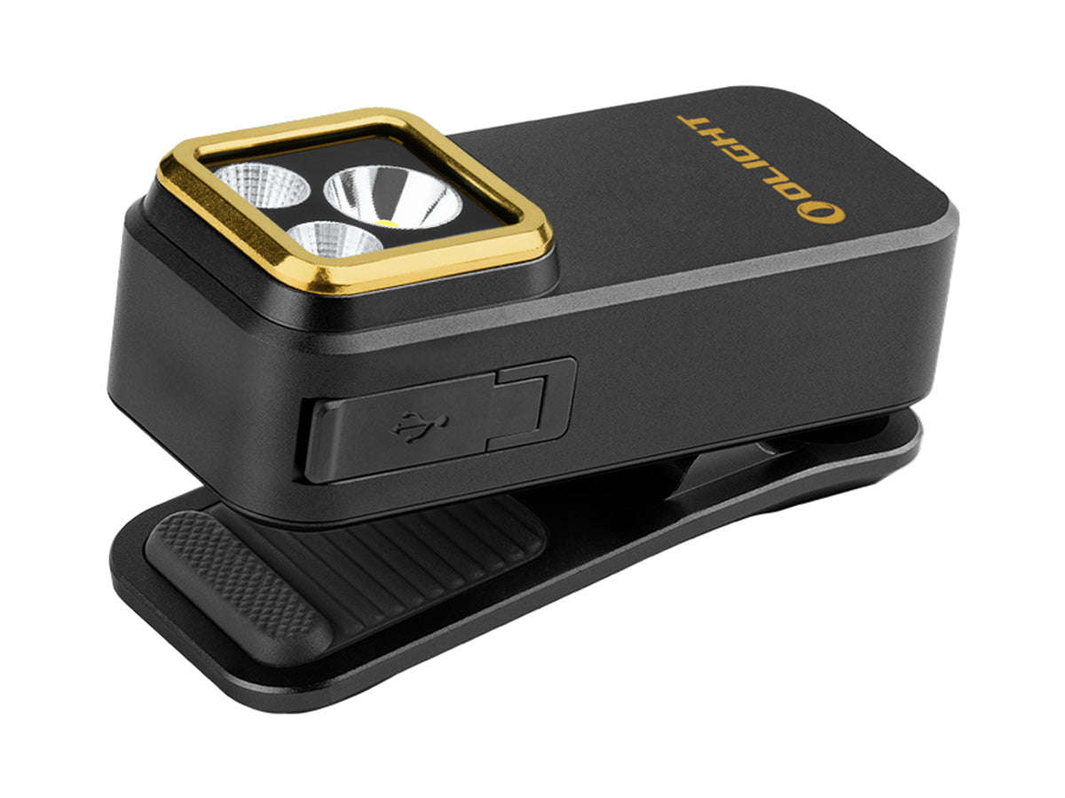 Olight Oclip Pro S 600 Lumens Compact Clip-On EDC Flashlight with White, RGB & 365nm UV Light