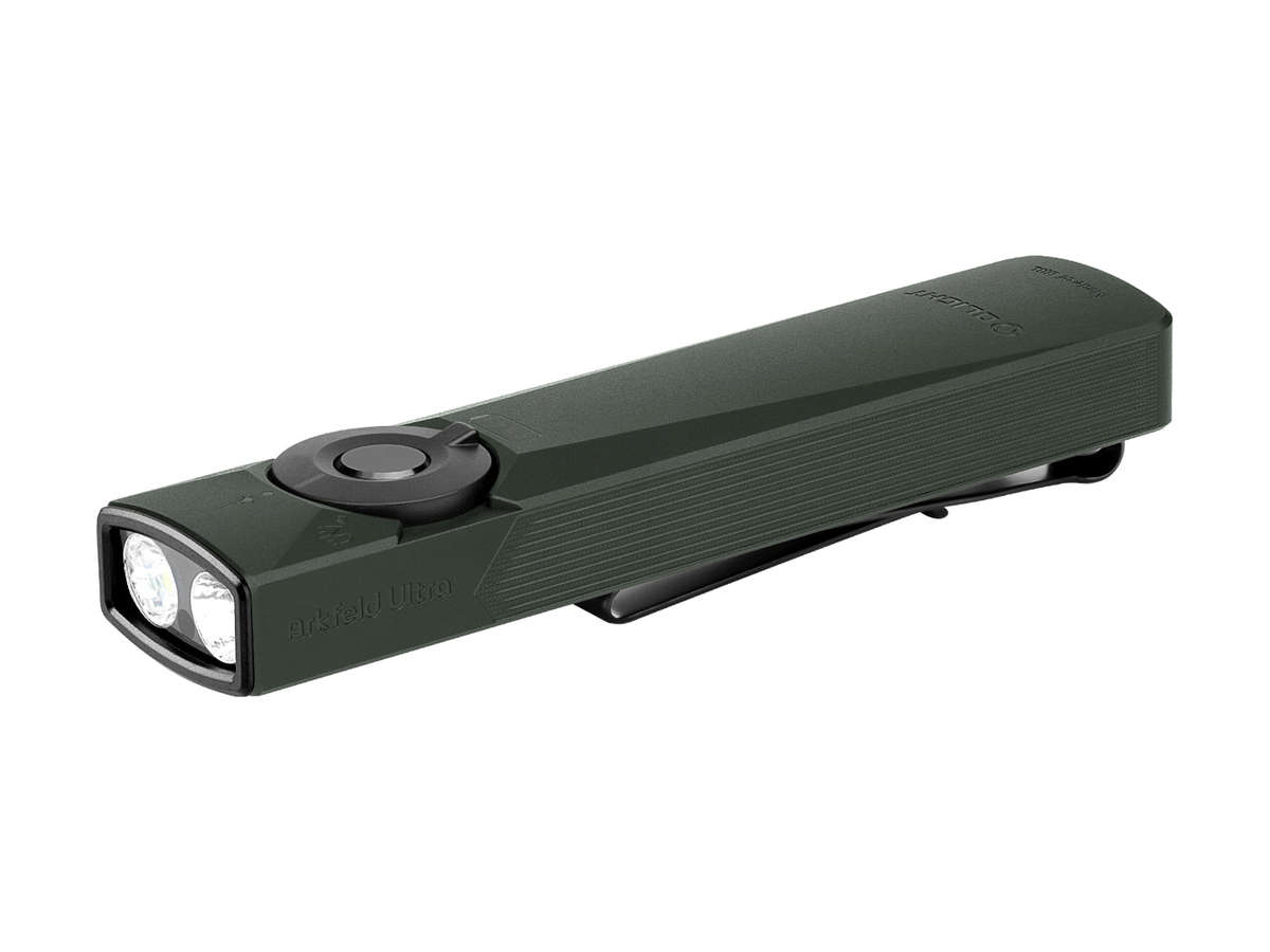Olight Arkfeld Ultra 1500 Lumen 103m Throw Green Laser UV EDC Flashlight