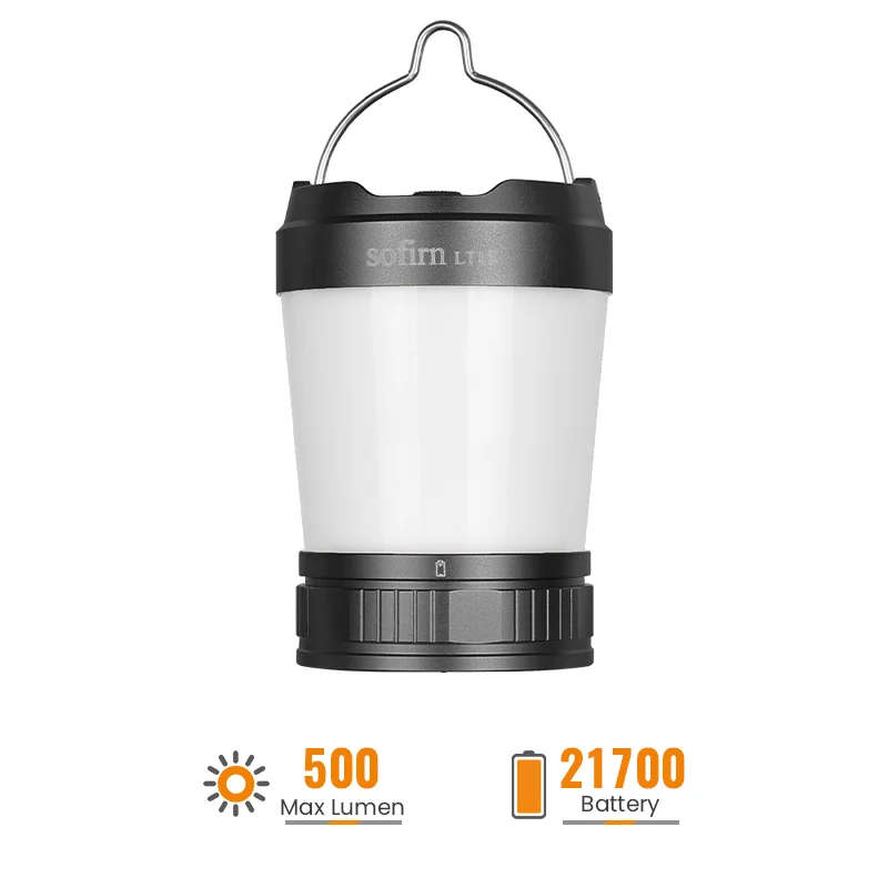 Sofirn LT1S Compact 500 Lumens Variable Tint Lantern  White (2700K6500K) + Red Light, USB-C...